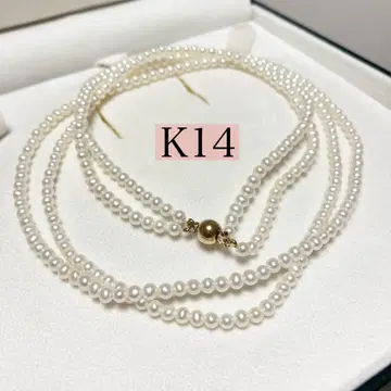 K14 585 펄 목걸이 2연