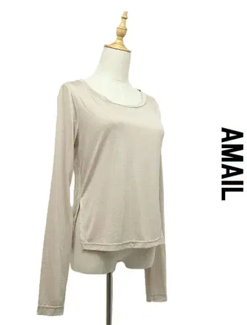 D539/미사용 24SS AMAIl 니트 T셔츠 스트레치 얇은 소재