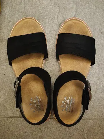 BOBS 블랙 스포츠 샌들 7.5 (25cm) SKECHERS