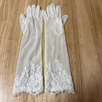 와타베 웨딩 웨딩 자수 롱 그로브