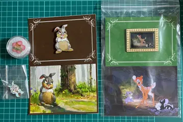 디즈니 ACME LE300 밤비와 친구들 마네키네코 핀 세트