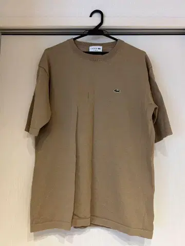 LACOSTE 클래식 핏 T셔츠 US M 브라운 라코스테