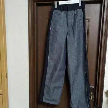 르 쉘 블루 사이드 라인 데님