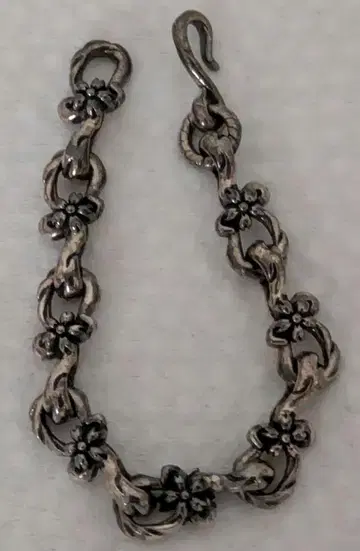 카스우 공방 실버 액세서리 벚꽃 꽃 모티브 팔찌