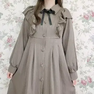 즉시 구매 시마무라 maki님 프릴 플레어 롱 코트