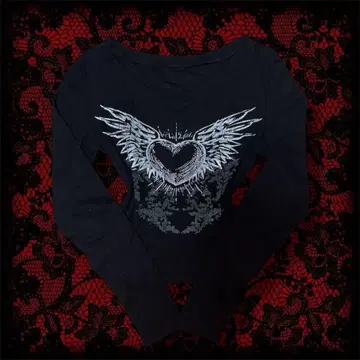 펑크 블랙 롱T 헤이세이 갸루 록 y2k 가을 옷