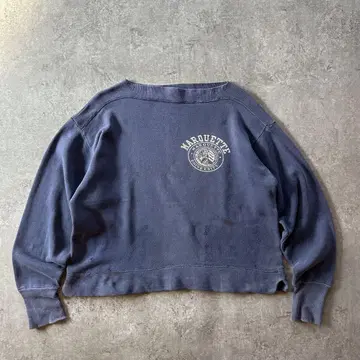 50s 챔피온 빈티지 맨투맨 USA제 네이비 캥거루 포켓