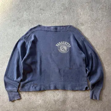 50s 챔피온 빈티지 맨투맨 USA제 네이비 캥거루 포켓