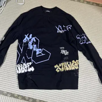 XLARGE 그래피티 긴팔 티셔츠 M 사이즈 블랙
