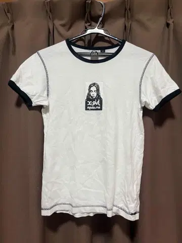 엑스걸 X-girl 린거 T셔츠 박스 로고 프린트 일본제 M