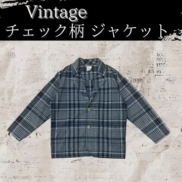 [ 00s vintage ] 체크 무늬 자켓
