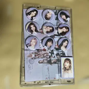 TWICE #TWICE3 캔뱃지 세트 9개 포토 카드 포함 나연