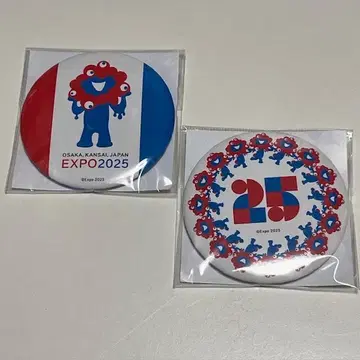EXPO 2025 미야쿠미야쿠 캔 배지 2개 세트