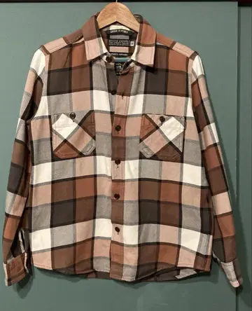 Schott NYC 체크 무늬 플란넬 셔츠 M 사이즈