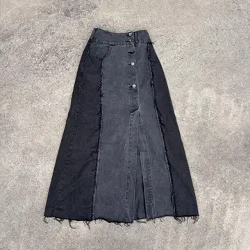 JEANASIS 지나시스 절개 데님 맥시 스커트 F 사이즈