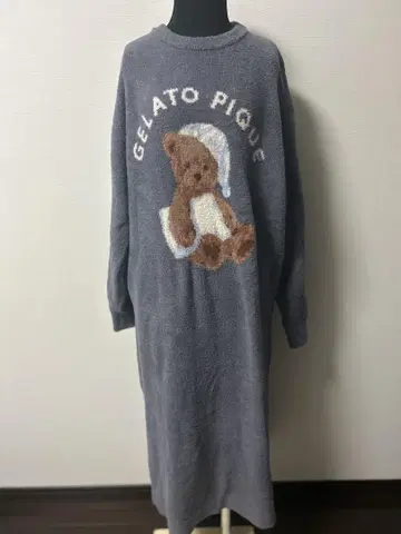 GELATO PIQUE 곰 자수 룸웨어 프리 사이즈