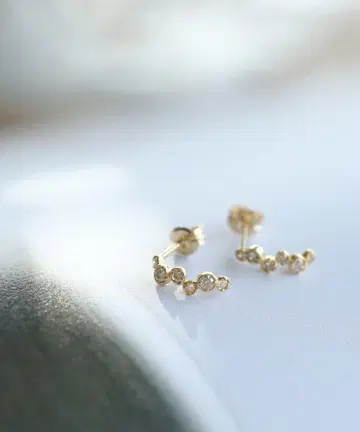 주말 한정 가격 SIENA ROSE 시에나 로제 겹쳐진 귀걸이