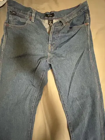 RVCA 블루 데님 스트레이트 레그