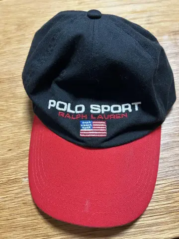 Polo Sport 캡 블랙 빨간색