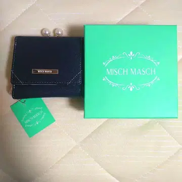 [ 미사용 새상품 ] MISCH MASCH 네이비 3단 폴더형 지갑