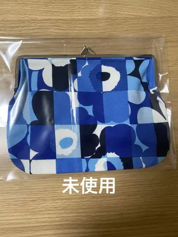 미사용 Marimekko / 마리메꼬 / Unikko / 가마구치 파우치