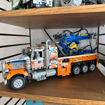 LEGO 파워 트럭 크레인 부착 대형 트럭