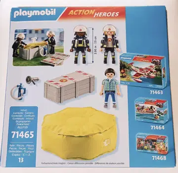 플레이모빌 playmobil 71465 구조 소방관과 구조 매트