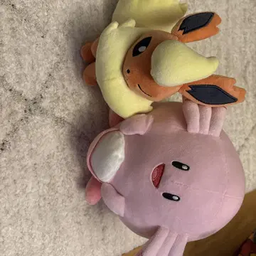 이브이&럭키 봉제 인형 세트