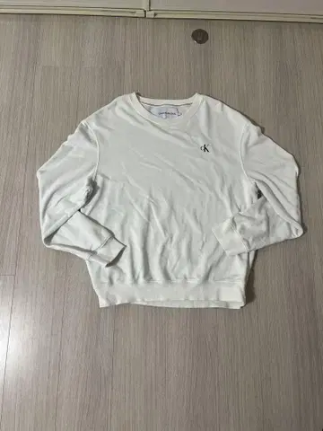 CALVIN KLEIN JEANS 화이트 맨투맨