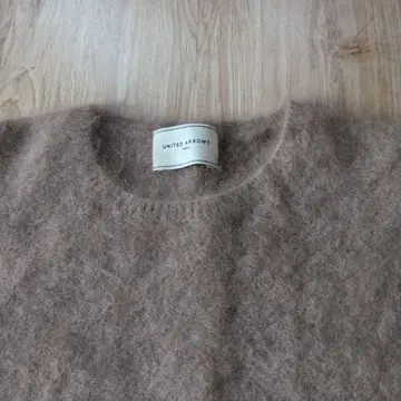 UNITED ARROWS 모카 브라운 캐시미어 모헤어 스웨터