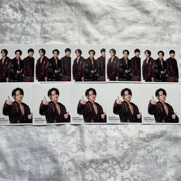 새상품 10장 KAT-TUN 우에다 타츠야 정사각형 사진 윈터 그리팅