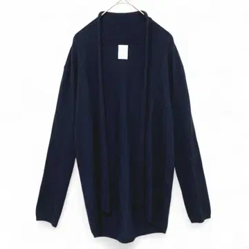 자라 ZARA 니트 가디건 버튼리스 얇은 소재 네이비 무지 겉옷 F