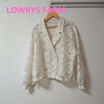 LOWRYSFARM 아이보리 레이스 자켓 새상품급 인기
