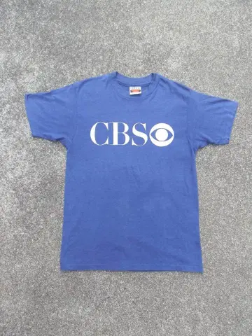 80s Hanes CBS T-shirts made in usd.