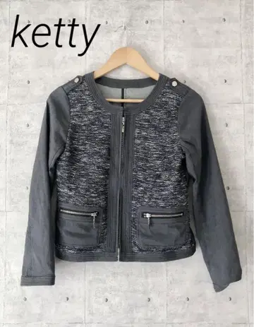 ketty 케티 자켓 아우터 노카라 (면 린넨) 네이비 계열