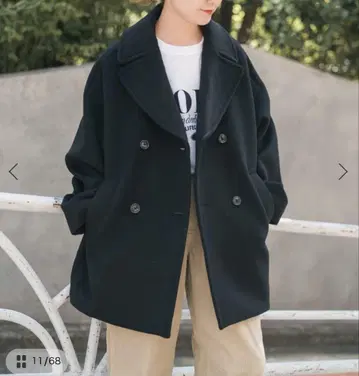TICCA 피 코트 블랙