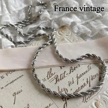 프랑스 빈티지 나사형 체인 디자인 목걸이