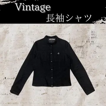 고품질 [ 00's vintage ] 긴팔 셔츠 다크 데님