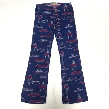 HYSTERIC GLAMOUR 네이비 데님 올 패턴