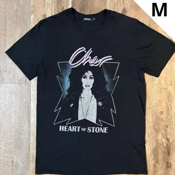 Cher 셰르 하트 오브 스톤 밴딩 티셔츠 남성용 M