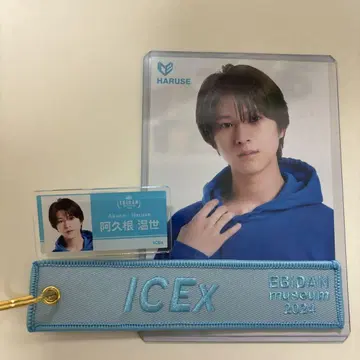 ICEx 아쿠네 유세이 엽서 네임 클립 키링
