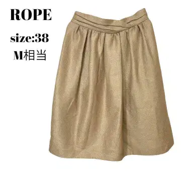 로페 ROPE 스커트 무릎 기장 멋스러운 귀여운 고급 M 38