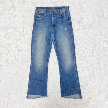 마더 INSIDER CROP STEP FRAY 부츠컷 데님 28