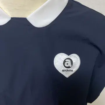 아키비오 네이비 하트형 로고 셔츠 사이즈 40