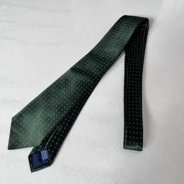 새상품급 CRICKET 크리켓 그린 실크 넥타이 코몬 포멀