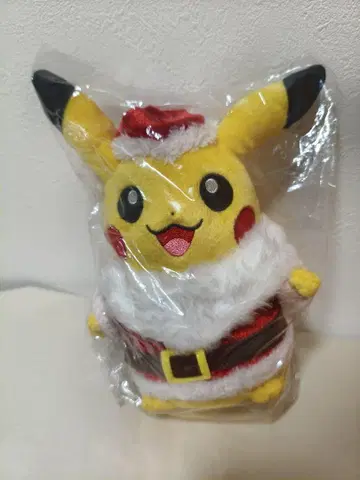 포켓몬 센터 봉제 인형 피카츄 산타 2014 크리스마스