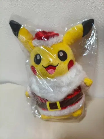 포켓몬 센터 봉제 인형 피카츄 산타 2014 크리스마스