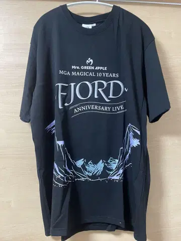Mrs. GREEN APPLE FJORD 티셔츠 블랙 XL