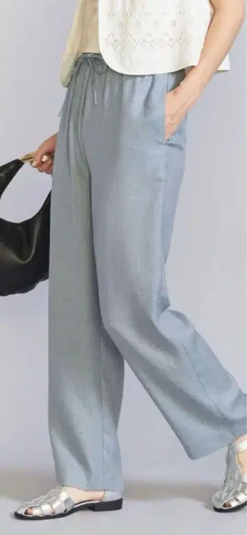 BEAUTY&YOUTH UNITED ARROWS 린넨 라이크 이지 팬츠