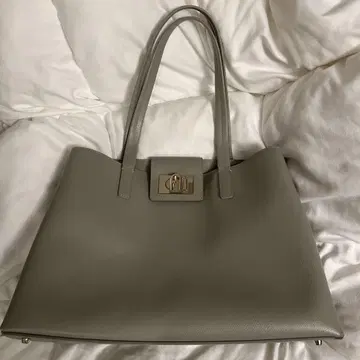 FURLA 훌라 가죽 토트백 그레이